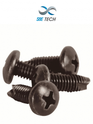 SBE TECH - SBE-JTACERO6MM JUEGO DE TORNILLOS DE 6MM CAB GOTA PAVONADO UNICAMENTE P/RACK DE ACERO (50 PZAS) PARA RACK NUEVA LINEA - Image 1