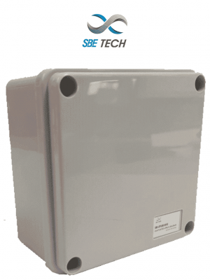 SBETECH OP10010050 - Caja plástica con tapa opaca de 10x10x5 cm multiusos con grado de protección IP66, fabricada en material autoextinguible y resistente a la abrasión - Image 1
