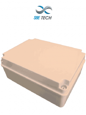 SBETECH SBE-OP403016 - Gabinete plástico con tapa opaca para uso exterior IP65, dimensiones 40 x 30 x 16 cm, material autoextinguible UL94V0, construido en ABS - Image 1