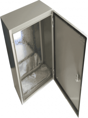 SBE TECH SBE-806030 Gabinete metálico / Alto 80.0 cm / Ancho 60.0 cm / Profundidad 30.0 cm / grado IP 65 NEMA 4 - Image 1