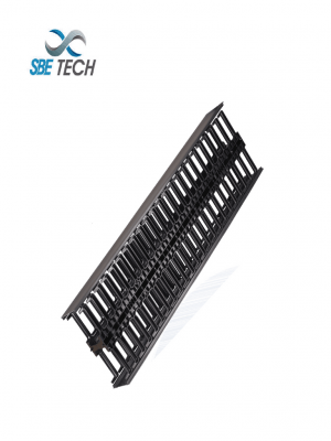 SBE TECH SBE-OVNL45UR Organizador de cable vertica / 45 ur / Doble lado / Frontal y Posterior - Image 1