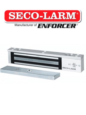 Seco-Larm E941SA600PQ - Cerradura de puerta electromagnética 280Kg/ 600 Lb  con LED y sensor - Image 1