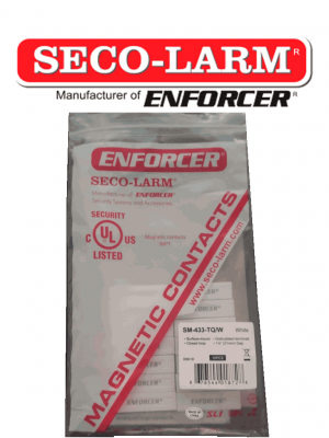 Seco-Larm 10PKW  -Paquete de 10 Contactos magneticos SM433TQ/W  BLANCOS de sobreponer 1-1/4" (31mm) Gap Compatible paneles DSC / RISCO / BOSCH - Image 1