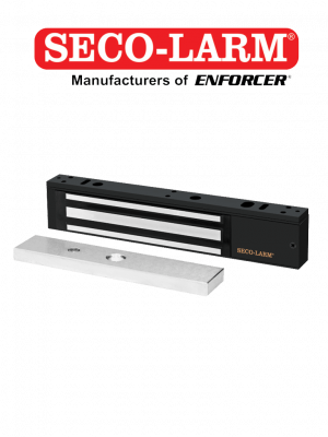 E941SB600PQ - Cerradura Electromagnética de 600 lb / Sensor de adherencia / LED de estado / Voltaje Dual 12/24 VDC / Homologada UL - Image 1