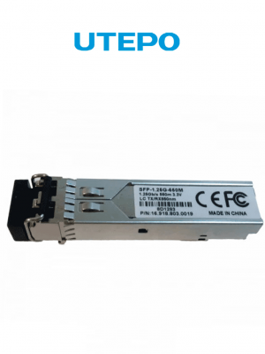 UTEPO SFP125G550M - Transceptor de fibra óptica SFP multimodo, con conector LC, velocidad de 1250 Mbps y alcance de hasta 550 metros - Image 1
