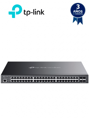 TP-LINK - SG3452XP / Switch Jetstream Administrable / 48 Puertos PoE+ 10/100/1000 Mbps RJ45 / 4 Puertos 10GE SFP+ L2+ / Compatible con Administración Centralizada OMADA SDN - Image 1