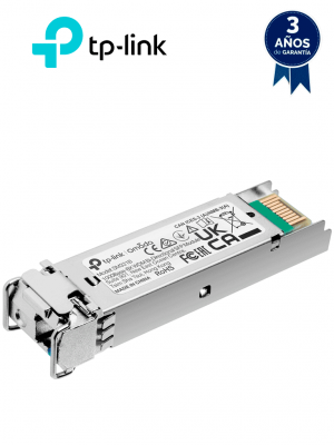 TP-LINK SM321B - Transceptor mini-GBIC SFP WDM Bi-Direccional, Monomodo 1GBase, con alcance de 10 km y conector LC. Se requiere el modelo TL-SM321A para enlazar. - Image 1