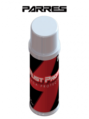 PARRES SRP-140 SPRAY RUST PROTEC PARRES 140 ML / Recubrimiento transitorio, diseñado para la protección de uniones exotérmicas y mecánicas contra la oxidación y/o sulfatación. - Image 1