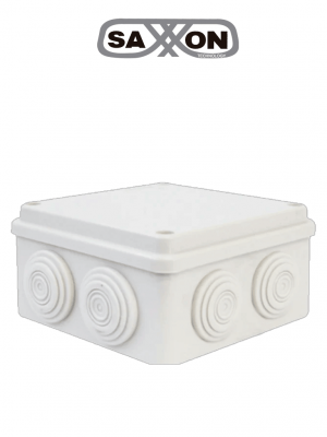 SAXXON SXWD015 - Caja de conexiones con 8 entradas / PVC libre de halógenos / Compatible con cámaras Bulet y Domo / Dimensiones internas 150 x 150 x 70 mm (Ancho x Alto x Fondo) - Image 1