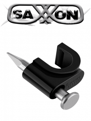 SAXXON GRA955N- Bolsa de 50 grapas de pared/ Color negro/ Diametro: 6mm / Con clavo de 3/4 para concreto de alta resistencia - Image 1