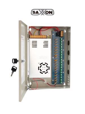 SAXXON SX30A18CH - Fuente de Poder Profesional 12 VCD / 30 Amperes / 18 Canales / 1.6 Amperes por Canal / Protección contra Sobrecargas / Led Indicador de Funcionamiento / Con Switch 110/220V - Image 3