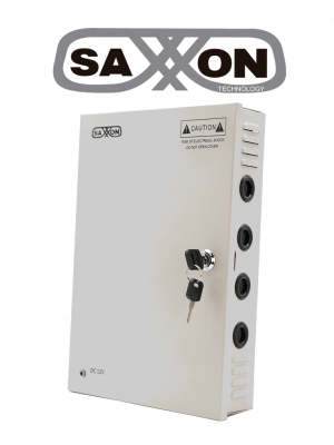 SAXXON SX10A18CH - Fuente de Poder Profesional 12 VCD / 10 Amperes / 18 Canales / 0.5 Amperes por Canal / Protección contra Sobrecargas / Led Indicador de Funcionamiento - Image 1