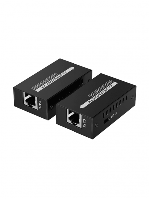 SAXXON LKV410P- Kit mini extensor HDMI/ Cable UTP recomendado CAT 6/ 6A/ 60 Metros / Resolucion 4K@60Hz/ PoC/ Se energiza solamente el transmisor - Image 2