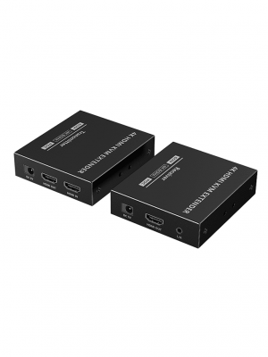 SAXXON LKV565KVM-P - Kit extensor HDMI de 2 Puertos/ Hasta 70 metros Con Cable CAT6/ 6A/ 7/ Resolucion 4K @ 60Hz/ PoC/ Transmisor IR/ Plug and play/ Soporta HDR/ Cero Latencia/ Solo se energiza el transmisor - Image 2