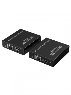 SAXXON LKV565KVM-P - Kit extensor HDMI de 2 Puertos/ Hasta 70 metros Con Cable CAT6/ 6A/ 7/ Resolucion 4K @ 60Hz/ PoC/ Transmisor IR/ Plug and play/ Soporta HDR/ Cero Latencia/ Solo se energiza el transmisor - Image 3