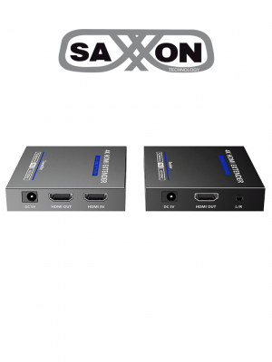 SAXXON LKV565P- Kit extensor HDMI de 2 Puertos/ Hasta 70 metros Con Cable CAT6/ 6A/ 7/ Resolución 4K @ 60Hz/ Transmisor IR/ Plug and play/ Soporta HDR/ Cero Latencia - Image 2