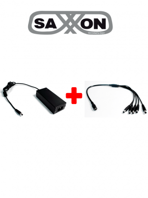 SAXXON PSU1205DPAQ2 - Paquete de fuente de poder y divisor de energia / 12 V DC / 5 A MP - Image 1