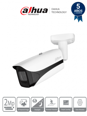 DAHUA IPC-HFW5241E-ZE - Camara IP Bullet 2 MP/ WizMind S/ IA Face Detection/ IR 60 mts/ Motorizado 2.7 mm–13.5 mm/ Aprendizaje Profundo/ E&S Alarma y Audio/ SMD3.0/ IP67/ IK10 - Image 1