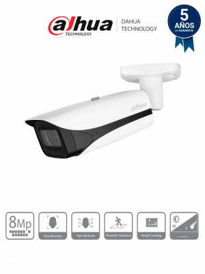 DAHUA DH-IPC-HFW5842E-ZE - Camara IP Bala 4k/ WizMind/ Lente Mot. de 2.7 a 12/ IR de 60 Metros/ SMD 3.0/ Metadatos/ WDR/ Ranura para Micro SD/ ePoE/ IP67 /IK10 /SMD 3./ E&A de Alarma y Audio/ Conteo de Personas/ Detección facial - Image 1