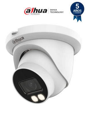 DAHUA DH-IPC-HDW5449TM-SE-LED-0280B - Cámara IP Domo FullColor 4MP, lente de 2.8mm (135°), H.265, Acupick, Wiz Mind, alcance de 30m, micrófono integrado, detección facial, protección perimetral, conteo de personas, ranura Micro SD, ePoE, IP67, SMD 3.0. - Image 1