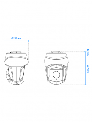 VIVOTEK SD9368-EHL - Cámara IP PTZ Exterior de 2 MP, con Zoom Óptico 40x, también con Smart IR 250m, Protección Nema4X/IP66/IK10, EIS, WDR Pro, Smart Tracking y Ciberseguridad Trend Micro, certificado NDAA, ONVIF y Deep Search. - Image 2