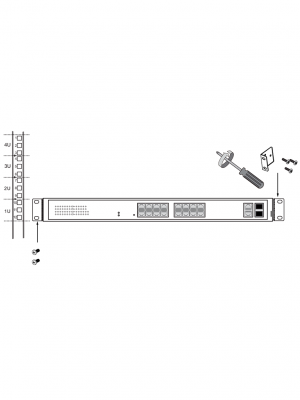 VIVOTEK AW-GEL-205A-260 - Switch PoE 20 puertos Administrable Lite, 16 puertos GE 30W PoE, 4 puertos GE 90W PoE, 2 puertos GE UTP, 2 puertos GE SFP lite, 40 Gbps, 260W totales, PoE Extendido 250 Mts, NDAA - Image 4