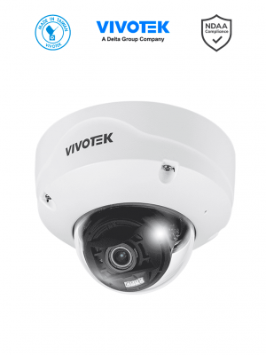VIVOTEK FD9387-FR-V3 - Cámara IP domo exterior antivandálica 5 MP, reconocimiento facial integrado, lente varifocal motorizado 7-22mm, WDR Pro, Smart IR II 50m, ciberseguridad Trend Micro, Protección IP67/IK10, NEMA 4X - Image 1