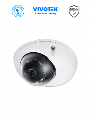 VIVOTEK MD9560-H-V2 (2.8 mm) - Camara IP domo Exterior 2 Megapixeles, Lente fijo 2.8mm, Iluminadores IR 20 Mts, Microfono integrado, 1 x puerto PoE M12, 1xDI/1xDO, IP67, IK10, NEMA4x, ONVIF, Certificacion de Transporte - Image 1