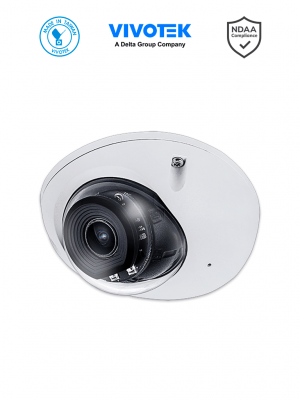 VIVOTEK MD9582-H (DMS) - Camara IP domo exterior 5 Megapixeles, lente fijo 2.8mm, Iluminadores IR 2 Mts, Microfono integrado, Analitica de Deteccion de Comportamiento de Conductor, IP67, IK10, NEMA4X - Image 1