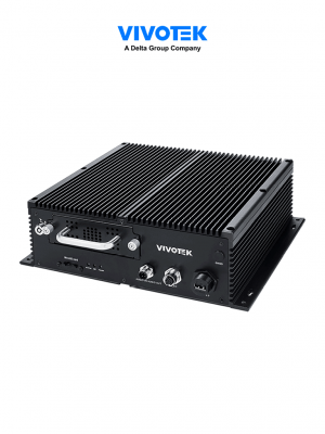 VIVOTEK NV9421P - NVR móvil 16 canales, 2 Bahias SSD 2.5", 16 puertos PoE M12, 1 puerto GE, 1 puerto HDMI, 1 puerto VGA, G-Sensor, GPS, 8xDI/4xDO, Salida de audio, EN50155:2021, MIL-STD-810G, ONVIF, WiFi (opcional), LTE (opcional) - Image 1