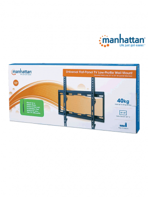 MANHATTAN 460934 - Soporte de Pared Para Pantalla de 32 a 55 Pulgadas/ 40 Kg de Carga/ Fijo/ Fabricado  Acero/ VESA 200/ 300/ 400x200/ 400 - Image 3