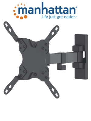 MANHATTAN 461399 - Soporte para Pantalla de 13 a 42 Pulgadas/ 20 Kg de Carga/ Brazo Articulado/ Distancia a la Pared de Hasta 19 cm/ Acero/ VESA/ 75/ 100/ 200x100/ 200/ - Image 1