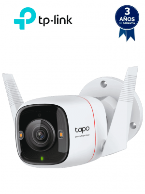 TP-LINK - TAPO C325WB - Cámara WIFI para exterior, 2K, Color Pro 24/7, Lente Super Apertura F1.0 , Detección persona, animal y Vehículo, soporta 512GB Micro SD. - Image 1