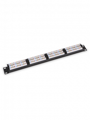SAXXON P19748N5 - Patch Panel 48 puertos / CAT 5E / 19 Pulgadas / Montaje en rack / 2U - Image 1