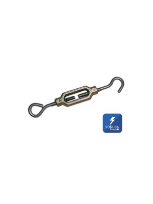 YONUSA TEN532Z - Tensor para líneas de cercas eléctricas YONUSA,  hechos de aleación de zinc, alta resistencia a la corrosión, armellas y gacho de alambre pulido calibre 10/ Resistencia de 70 Kg - Image 1