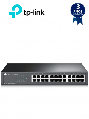 TP-LINK TL-SF1024D - Switch no administrable de 24 puertos 10/100 Mbps para escritorio/rack - Image 1