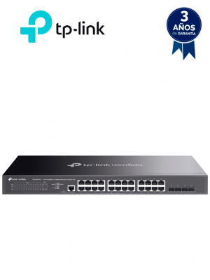 TP-LINK TL-SG3428X-M2 - witch administable con funciones L2+ OMADA, con 24 puertos RJ45 de 2.5GbE , 4 puertos SFP+ 10G , Gestión en la nube con OMADA , DHCP Snooping, 802.1X, Autenticación Radius , ACL , QoS L2/L3/L4 y IGMP Snooping. - Image 1
