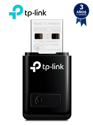TP-LINK TL-WN823N - Mini Adaptador USB inalámbrico N 300 Mbps 2.4 GHz con 1 antena interna. - Image 1