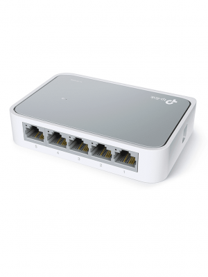 TP-LINK TL-SF1005D - Switch de escritorio con 5 puertos RJ45 Fast Ethernet, diseño en plástico y configuración plug and play. - Image 2