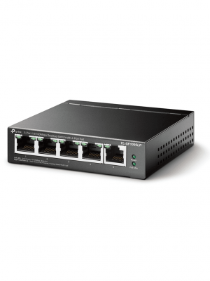 TP-LINK TL-SF1005LP -  Switch PoE no administrable con 5 puertos Fast Ethernet, incluyendo 4 puertos PoE AF. Presupuesto PoE de hasta 41W y modo extendido para conexiones de hasta 250m. - Image 2