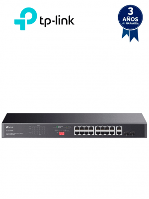 TP-LINK TL-SG1218MP - Switch no administrable de 16 puertos 10/100/1000Mbps y PoE af/at con 2 puertos SFP hasta 250W. - Image 1