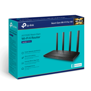TP-LINK Archer AX12 - Ruteador WiFi 6 AX 1500Mbps con 1 puerto WAN RJ45 Gigabit Ethernet, 3 puertos LAN RJ45 Gigabit Ethernet, tecnologías MU-MIMO y OFDMA, además 4 antenas con Beamforming. - Image 4