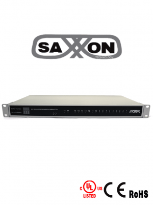 SAXXON PSU1220D18US - Fuente de Poder Profesional Regulada de 18 Canales/ Montaje en Rack/ Salida ajustable de 12 VDC a 13.8 VDC/ 20 Ampers/ Certificación UL/ Protección contra Descargas/ - Image 1