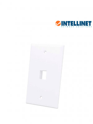 INTELLINET 163286 - TAPA (FACEPLATE) / 1 PERFORACION / BLANCO - Image 1