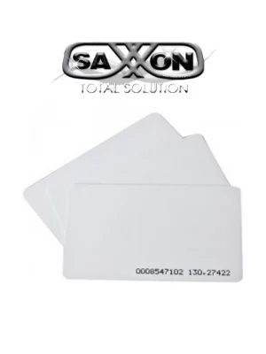 SAXXON SAXM02UF - Tarjeta de Proximidad ID Frecuencia 125 Khz 0.88mm, Folio Impreso para Control de Acceso - Image 1