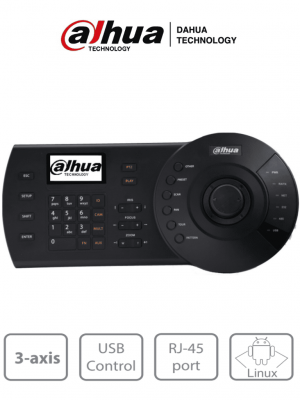 DAHUA NKB1000-E - Teclado Controlador IP con Joystick para PTZs Analogicas e IP/ Control de DVRs y NVRs/ Pantalla LCD/ RJ-45/ RS232/ Pelco D & P/ - Image 1