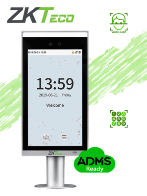 ZKTECO FACEDEPOT7BLCH - Terminal de Control de Acceso Facial / Interior / Base para Torniquete / 10,000 Rostros / 200,000 Registros / Pantalla 7” / Reconocimiento a 2m / Visible Light / Linux - Image 1