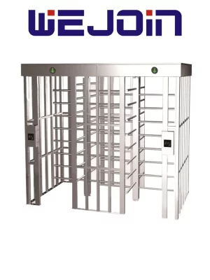 WEJOIN WJFTH613B - Torniquete de Doble Carril de Cuerpo Completo Bidireccional en Acero 304 Inoxidable IP68 para Exterior 5 Millones de Ciclos pase 25-35 Personas por Minuto Compatible con Controles de Acceso - Image 1