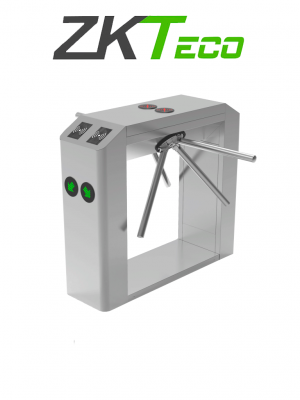 ZKTECO TS2200PRO - Torniquete Trípode Doble Carril Bidireccional / Semiautomático / Acero Inoxidable / Indicadores LED / 110V / Exterior Protegido / Requiere lectores y Panel - Image 1