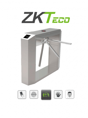 ZKTECO TS200 - Torniquete Bidireccional / Acero SUS304 / Desbloqueo de Seguridad sin Energía / No cuenta con Lectores y Panel / 110V / Exterior Protegido / Tráfico de 25 a 30 x Min / Ancho de Carril 50.5 cm / 1 millón de Ciclos / Apertura con Pulso Seco - Image 1